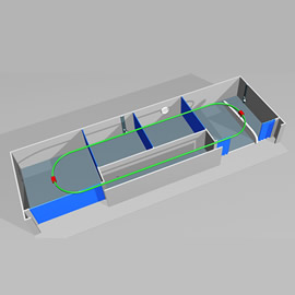 ATT-5 Automatic electrostatic spraying line For FPI